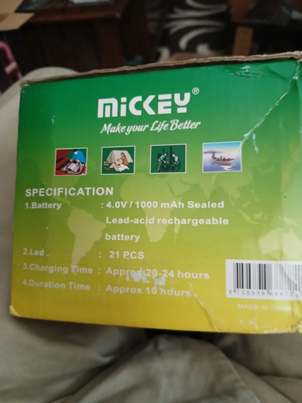 Rechargeable Emergency Lamp 21LED - White